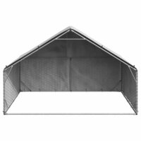 Hondenhok voor buiten met deksel 3x2x1,9 m gegalvaniseerd staal 3