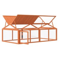 Dierenren 200x112,5x74 cm massief grenenhout bruin 4