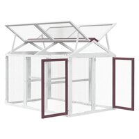 Dierenren 141x94x104 cm massief grenenhout mokkakleurig 5