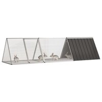 Konijnenkooi Antraciet 302,5x80,5x71 cm Gegalvaniseerd Staal 2