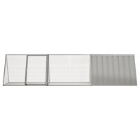 Konijnenkooi Grijs 302,5x80,5x71 cm Gegalvaniseerd Staal 3