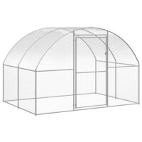 Kippenren 3x10x2 m gegalvaniseerd staal 4