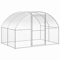 Kippenren 3x12x2 m gegalvaniseerd staal 4
