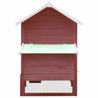 Kippenhok 170x81x110 cm massief grenen- en vurenhout mokka 3