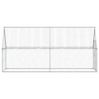 Kippenhok 400x100x190 cm gegalvaniseerd staal zilverkleurig 6