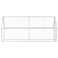 Kippenhok 400x105x182 cm gegalvaniseerd staal zilverkleurig 5