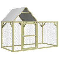Kippenhok 200x100x150 cm ge&amp;iuml;mpregneerd massief grenenhout 2