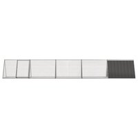Konijnenhok 504,5x80,5x71 cm gegalvaniseerd staal antraciet 3