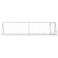Konijnenhok 400x105x91 cm gegalvaniseerd staal zilverkleurig 4