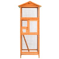 Vogelkooi 68x62x166 cm massief vurenhout 3