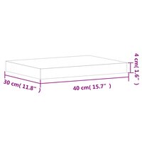 Snijplank 40x30x4 cm massief beukenhout 7