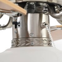 Plafondventilator met lamp 82 cm lichtbruin 8