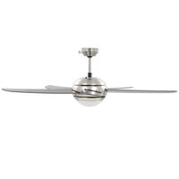 Plafondventilator met lamp 128 cm bruin 5