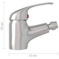 Bidetkraan 13x12 cm zilverkleurig 5
