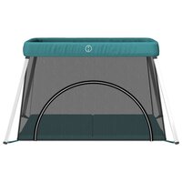 Babybox met matras linnen groen 3