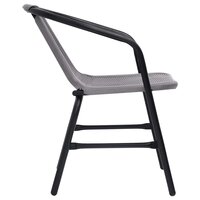 Tuinstoelen 2 st 110 kg kunststof rattan en staal 4