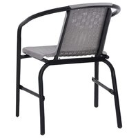 Tuinstoelen 2 st 110 kg kunststof rattan en staal 5