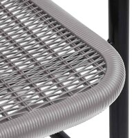 Tuinstoelen 2 st 110 kg kunststof rattan en staal 7
