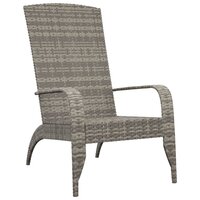 Tuinstoel Adirondack Grijs Poly Rattan 2
