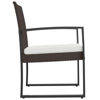 Tuinstoelen 2 st polypropeen rattan zwart 4