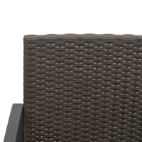 Tuinstoelen 2 st polypropeen rattan zwart 6