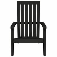 Tuinstoel Adirondack polypropeen zwart 3