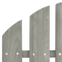 Tuinstoel met voetenbank hout grijs 6