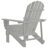 Tuinstoel hout grijs 4