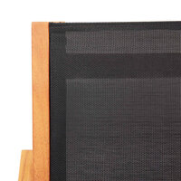 Tuinstoel met voetensteun massief eucalyptushout en textileen 5