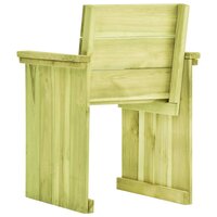 Tuinstoel ge&amp;iuml;mpregneerd grenenhout 4