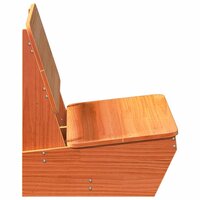 Tuinstoel 60x64x70,5 cm massief grenenhout wasbruin 4