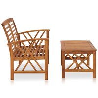 2-delige Loungeset massief acaciahout 2