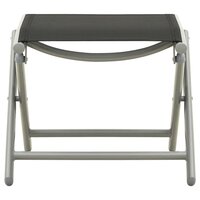 3-delige Loungeset textileen en aluminium zilverkleurig 9