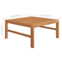 2-delige Loungeset met cr&amp;egrave;mekleurige kussens teakhout 7