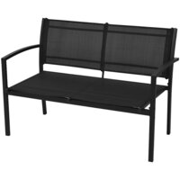 4-delige Loungeset textileen zwart  4