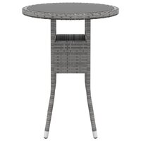3-delige Tuinset poly rattan grijs 4