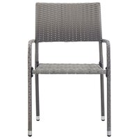 3-delige Tuinset poly rattan antracietkleurig en grijs 5