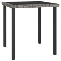 3-delige Tuinset poly rattan grijs 3
