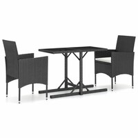 3-delige Tuinset zwart 2