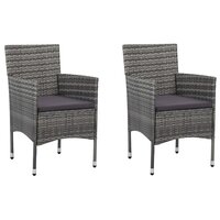 3-delige Tuinset grijs 3