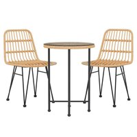 3-delige Tuinset poly rattan 3