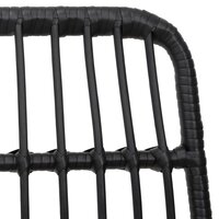 3-delige Tuinset poly rattan zwart 6