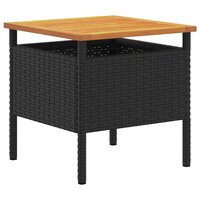 Tuinset Zwart poly rattan 5