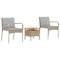 Tuinset Beige poly rattan 2