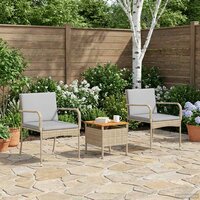 Tuinset Beige poly rattan 3