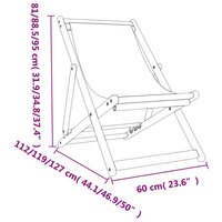 Strandstoelen 2 st inklapbaar stof cr&amp;egrave;mewit 9