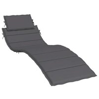 Ligbedkussen 186x58x4 cm oxford stof antracietkleurig 2