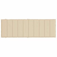 Ligbedkussen 186x58x4 cm oxford stof beige 5