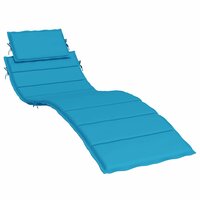 Ligbedkussen 186x58x4 cm oxford stof blauw 2