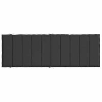 Ligbedkussen 186x58x4 cm oxford stof zwart 5